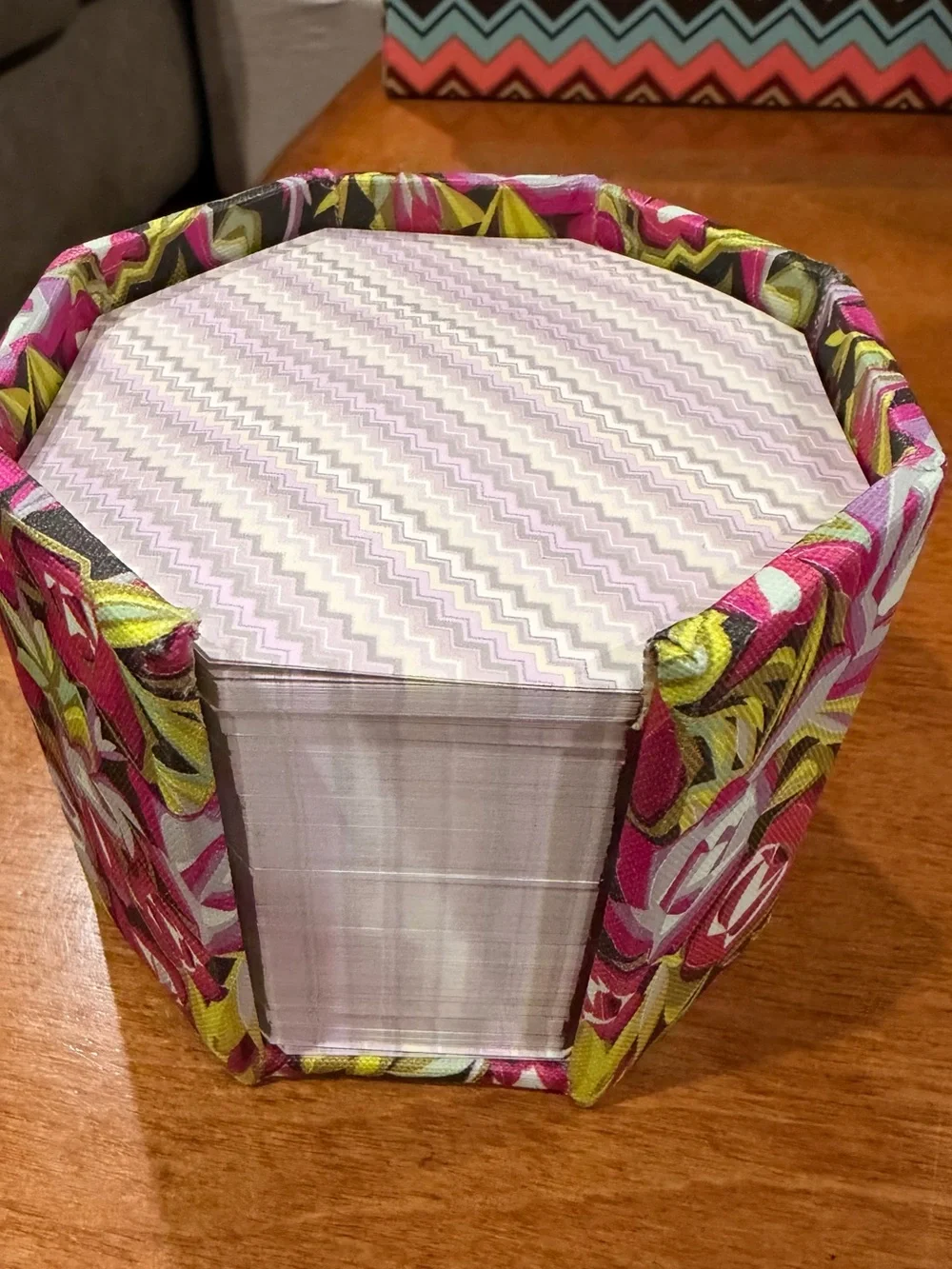 2 x Missoni for Target Chevron and Floral Note Paper Holder Cubes-2011
